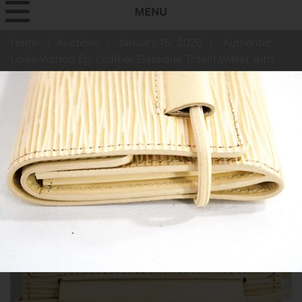 Louis Vuitton Beige Trifold Wallet